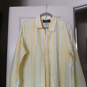 Yellow Striped Womens Shirt